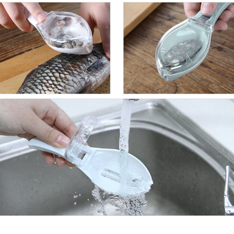 Escova removedora de escamas de peixe