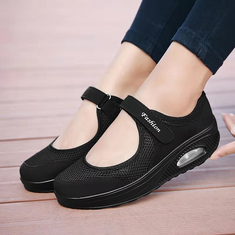 Woman Fashion Casual Women Sneakers Soft Women Vulcanize Sneakers Shoes Mesh Sneakers Off White Air Shoes Canvas Wedges Shoes
