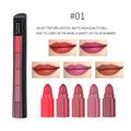 Butter Cream Texture Lip Gloss Non-Faded Long Lasting 5 Colors In 1 Lipstick Waterproof Matte Velvet Nude