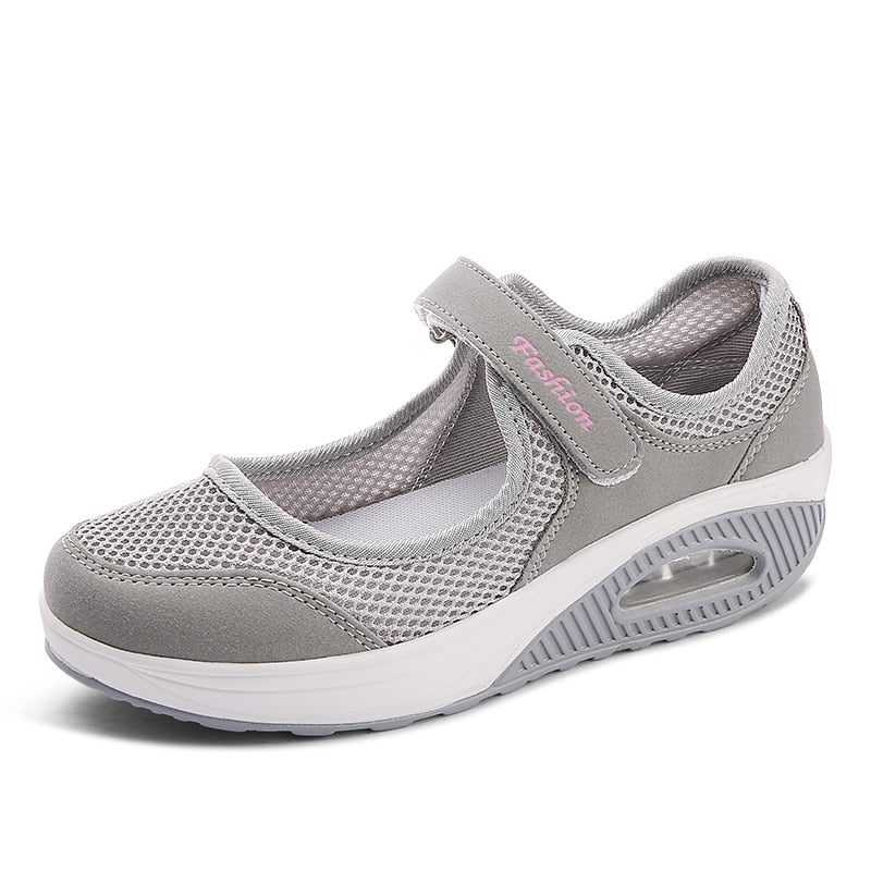Woman Fashion Casual Women Sneakers Soft Women Vulcanize Sneakers Shoes Mesh Sneakers Off White Air Shoes Canvas Wedges Shoes