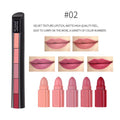 Butter Cream Texture Lip Gloss Non-Faded Long Lasting 5 Colors In 1 Lipstick Waterproof Matte Velvet Nude