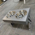 Comedouro elevado para comida e água para cães e gatos