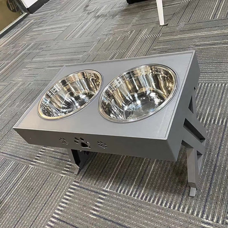 Comedouro elevado para comida e água para cães e gatos