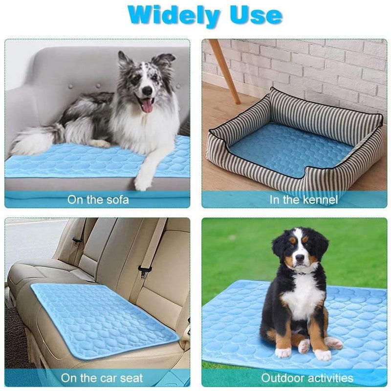 Pets Refreshing Carpet Pet Cooling Ice Pad Cold Silk Moisture-Proof Sofa Mats Portable Tour Sleeping Bed Pet Accessories Dog Mat